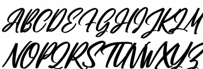 Futuristica Signature Italic Schriftart Groß