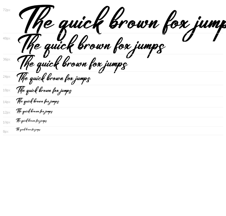 Futuristica Signature Italic Waterfall