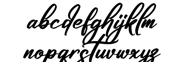 Futuristica Signature Italic Font LOWERCASE