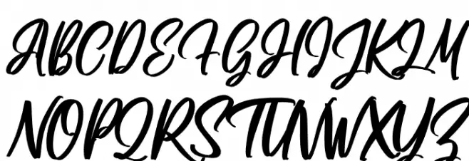 Futuristica Signature Schriftart Groß
