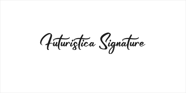 Futuristica Signature Logo