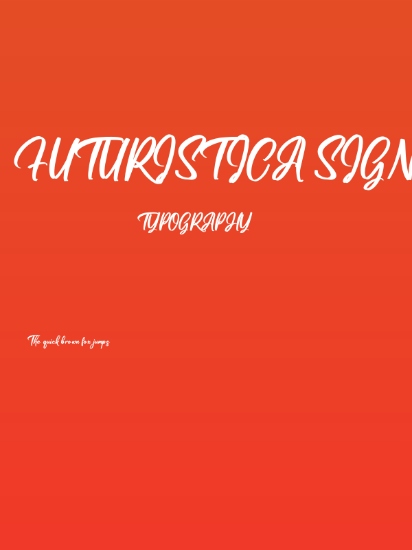 Futuristica Signature Poster