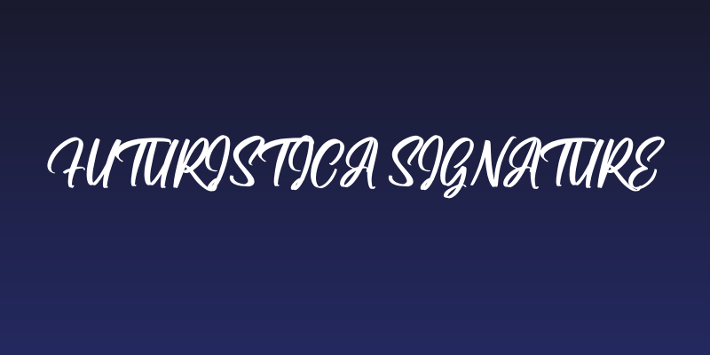 Futuristica Signature Social Header