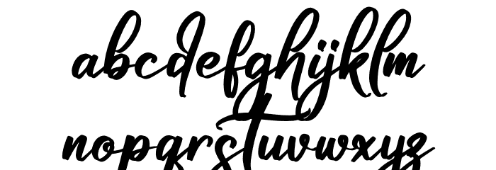 Futuristica Signature Font LOWERCASE