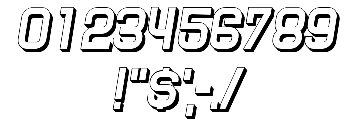 Futuro Italic Font OTHER CHARS