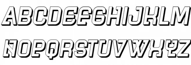 Futuro Italic Caratteri MAIUSCOLE