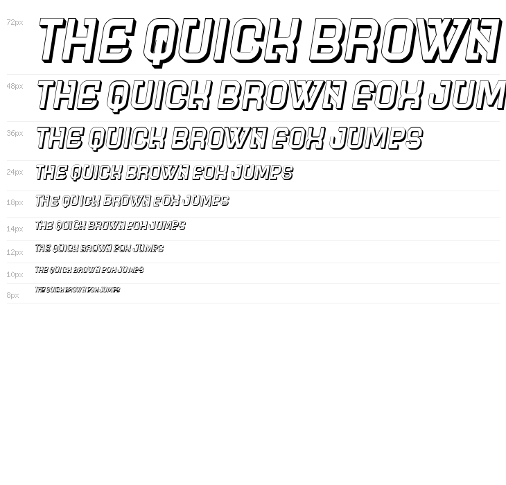 Futuro Italic Waterfall