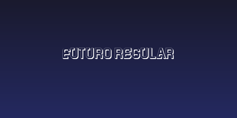 Futuro Regular Social Header