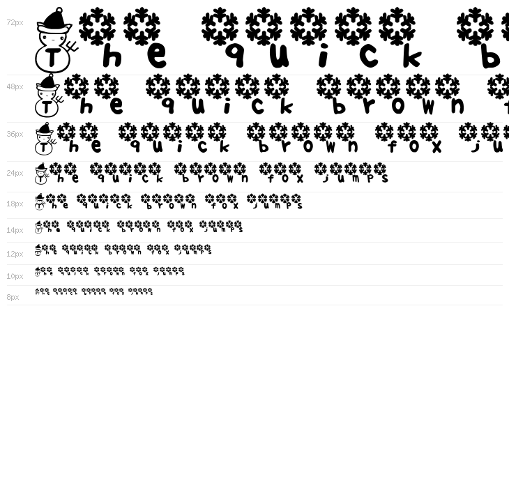 Fuyu Font Waterfall