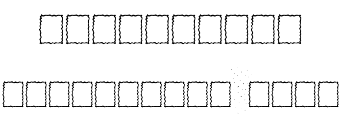 Fuzzed Font OTHER CHARS