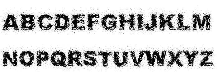 Fuzzed Font LOWERCASE