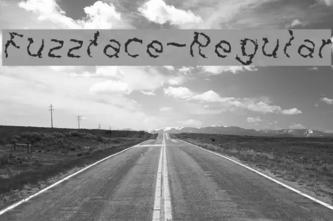 Fuzzface-Regular Fonte examples