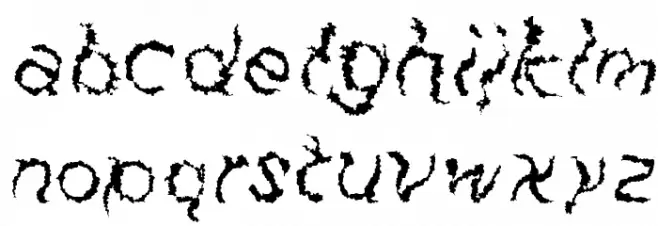Fuzzface 字体 小写