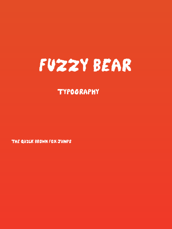 Fuzzy Bear Poster