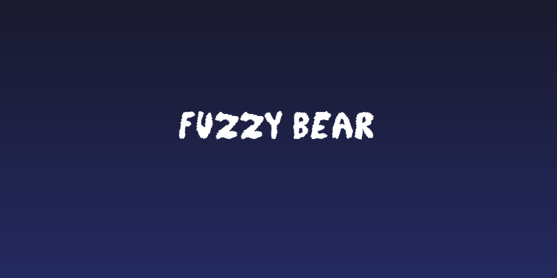 Fuzzy Bear Social Header
