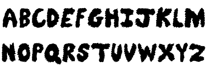 Fuzzy Bear Font LOWERCASE