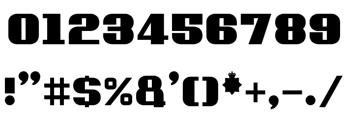 Fuzzy Cops Font OTHER CHARS
