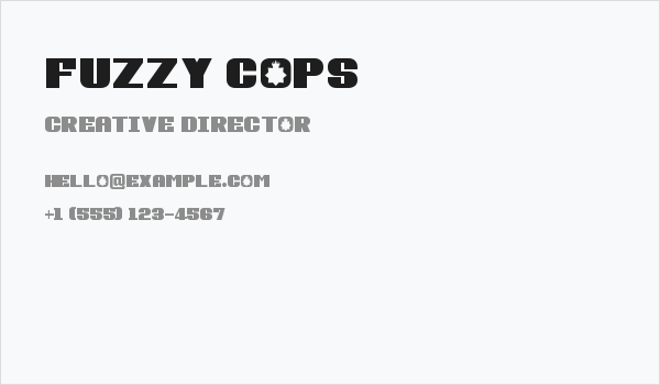 Fuzzy Cops Business Card