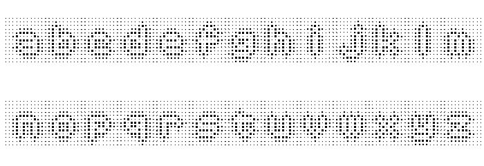 Fuzzy Logic P2 Regular Font LOWERCASE