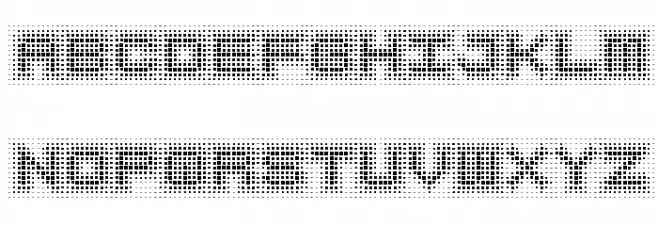 Fuzzy Logic Regular Font UPPERCASE