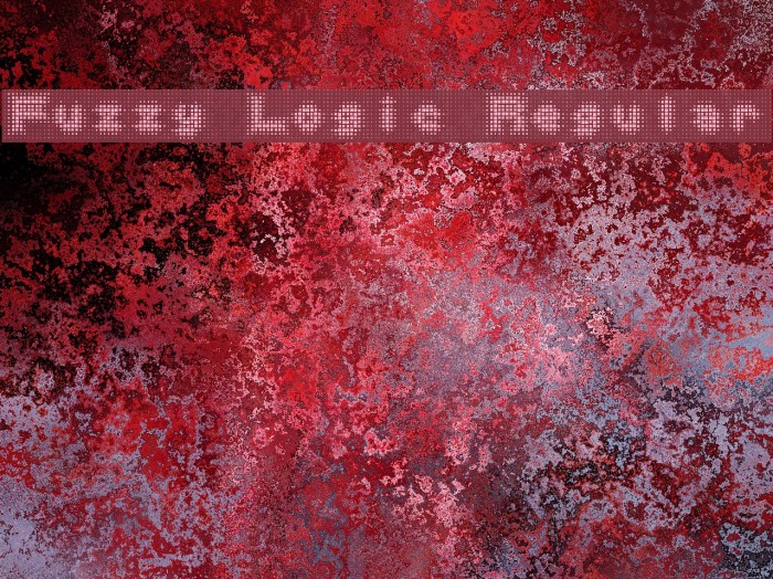 Fuzzy Logic Regular Font examples
