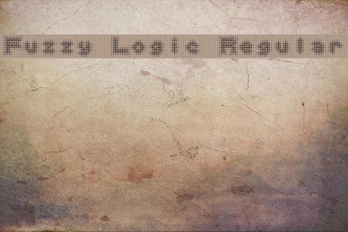 Fuzzy Logic Regular Font examples