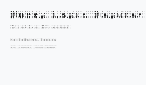 Fuzzy Logic Regular Business Card