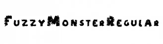 Fuzzy Monster Regular  नि: शुल्क फ़ॉन्ट्स डाउनलोड