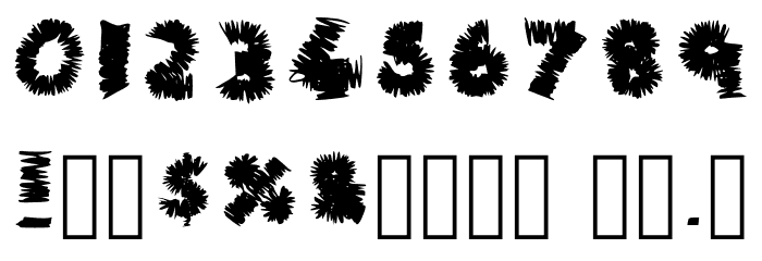 Fuzzy Monster Regular Font OTHER CHARS