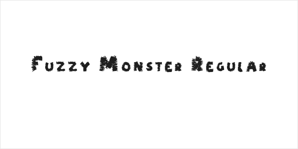 Fuzzy Monster Regular Logo