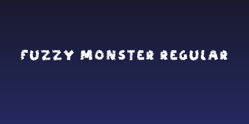 Fuzzy Monster Regular Social Header