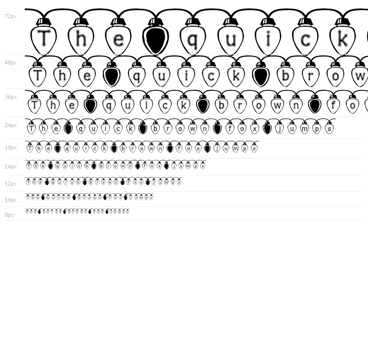 Fuzzy Xmas Lights Waterfall