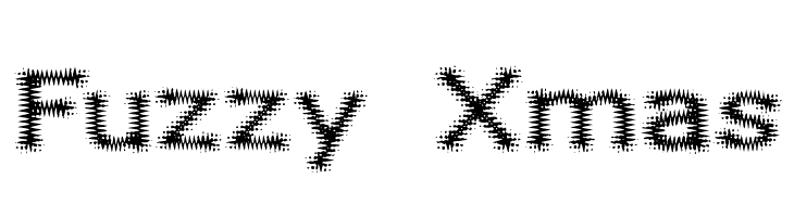 Fuzzy Xmas  Frei Schriftart Herunterladen