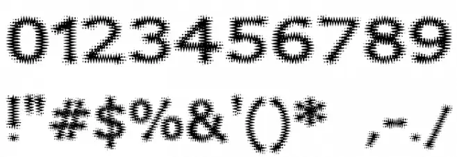 Fuzzy Xmas Font OTHER CHARS