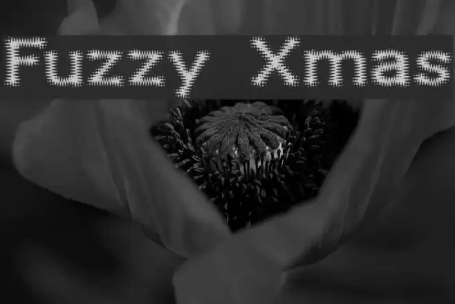 Fuzzy Xmas Font examples