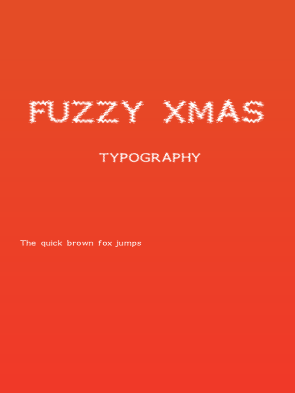 Fuzzy Xmas Poster