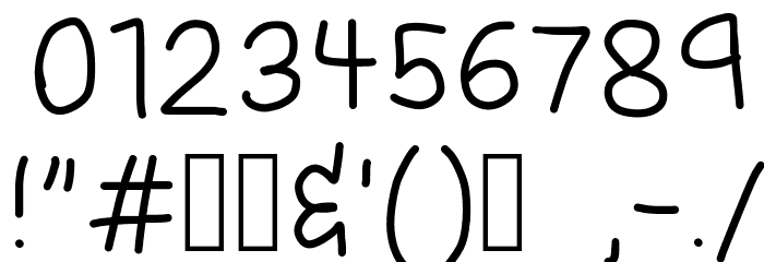 Fuzzy Font OTHER CHARS