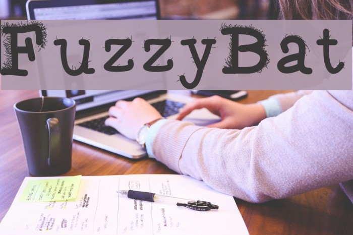FuzzyBat Font examples