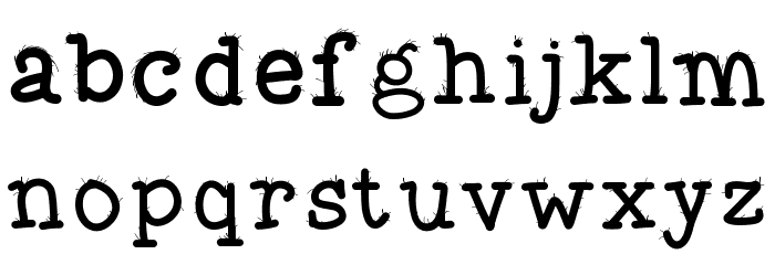 FuzzyBat Font LOWERCASE