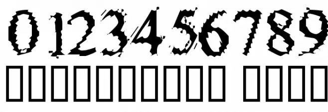 FuzzySock Thin Font OTHER CHARS