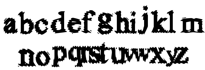 FuzzySock Font LOWERCASE