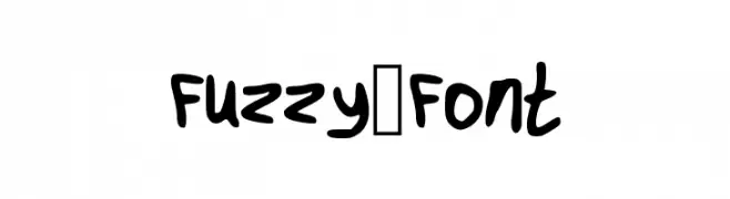 Fuzzy_Font  नि: शुल्क फ़ॉन्ट्स डाउनलोड