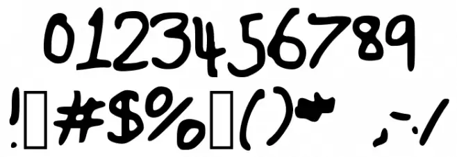 Fuzzy_Font Font OTHER CHARS