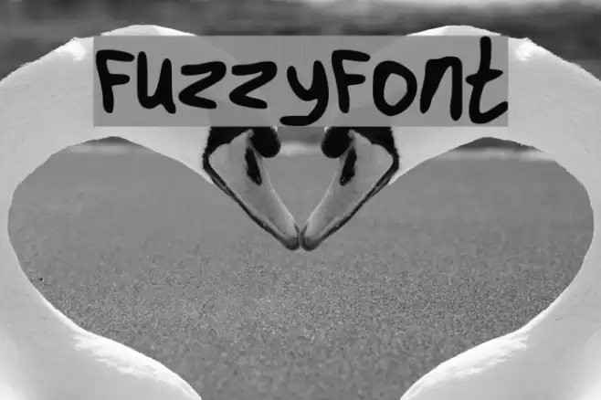 Fuzzy_Font Font examples