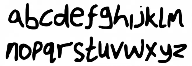 Fuzzy_Font خط أحرف صغيرة