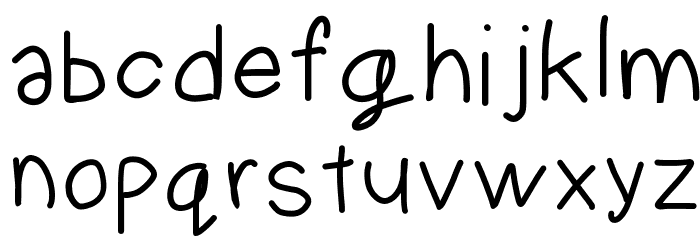 Fuzzy Font LOWERCASE
