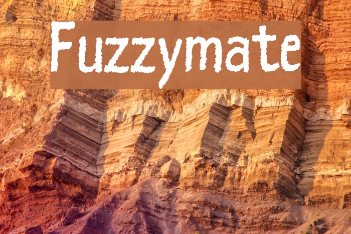 Fuzzymate Font examples