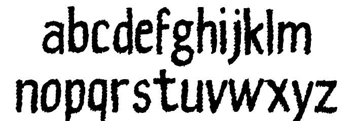 Fuzzymate Font LOWERCASE
