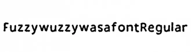 Fuzzywuzzywasafont Regular  Frei Schriftart Herunterladen