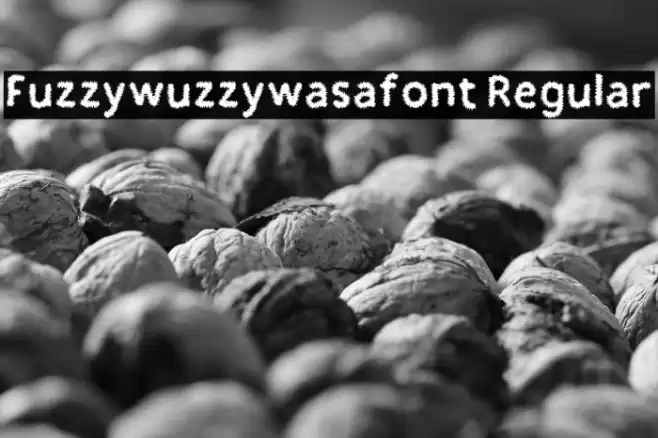 Fuzzywuzzywasafont Regular Font examples